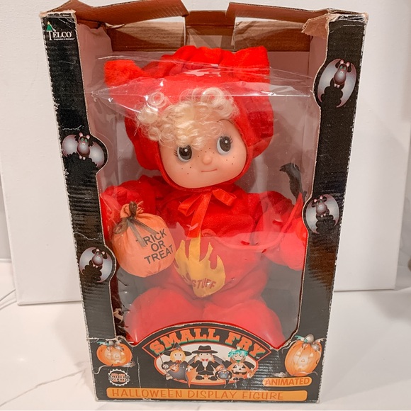 VTG 1995 Telco Small Fry Animated Halloween Display Little Devil Animated - Picture 14 of 15
